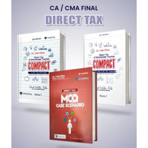 Bhanwar Borana's Direct Tax & International Taxation Compact Handwritten Notes & MCQs for CA Final November 2023 Exam [DT - Set of 3 Volume] | Make My Delivery